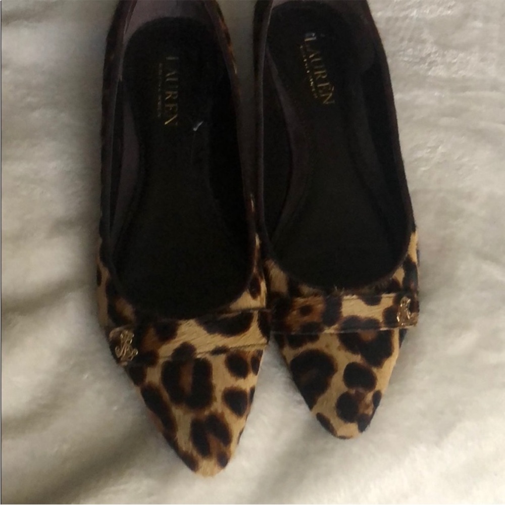 ⭐Ralph Lauren Leopard Print Flats